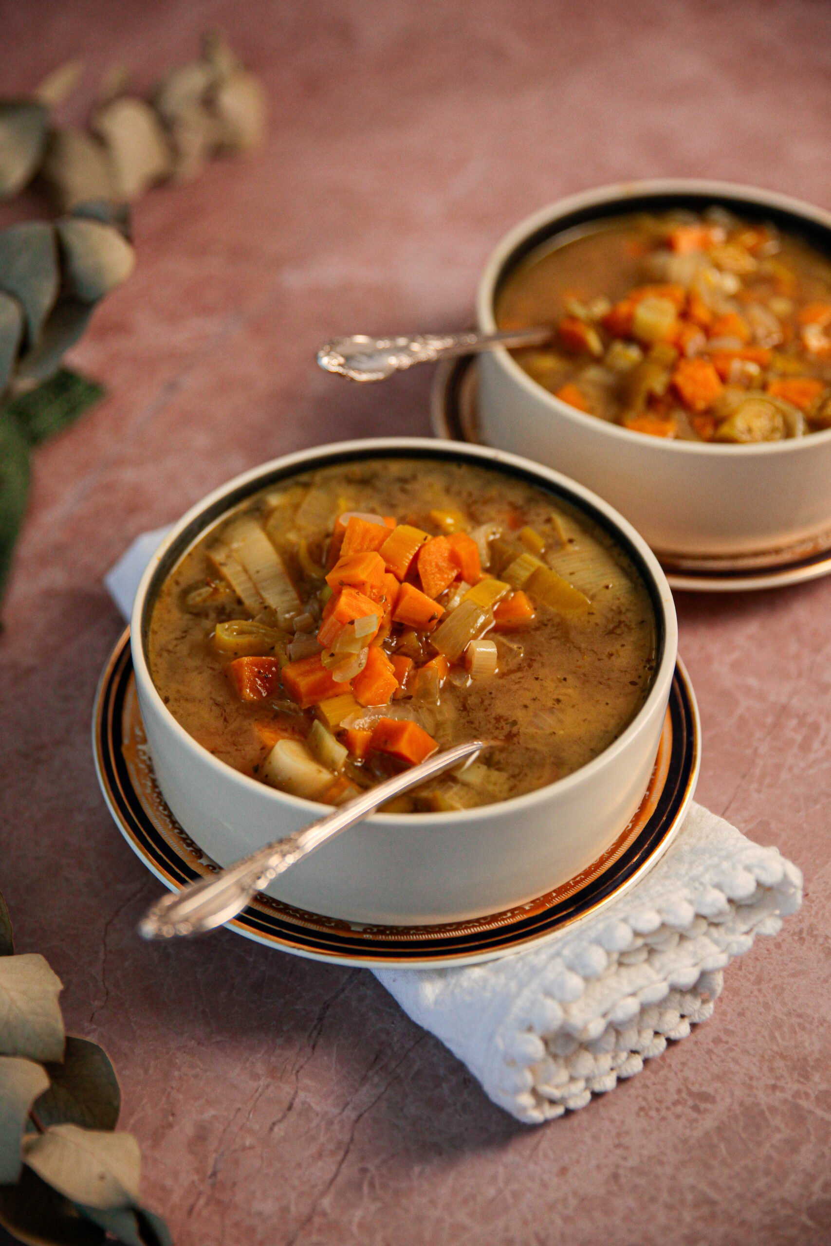 soupe aux poireaux et patate douce PASSION BOUFFE