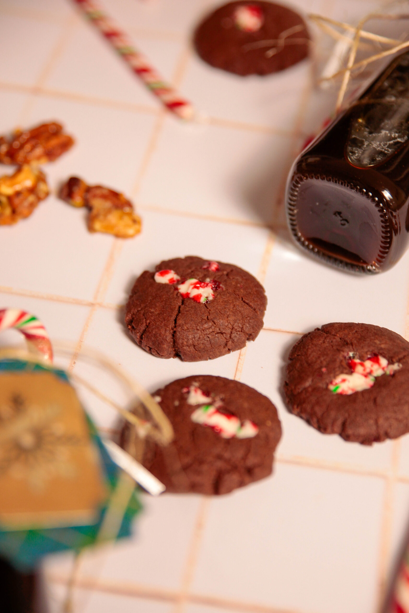 Biscuits chocolat minimalistes