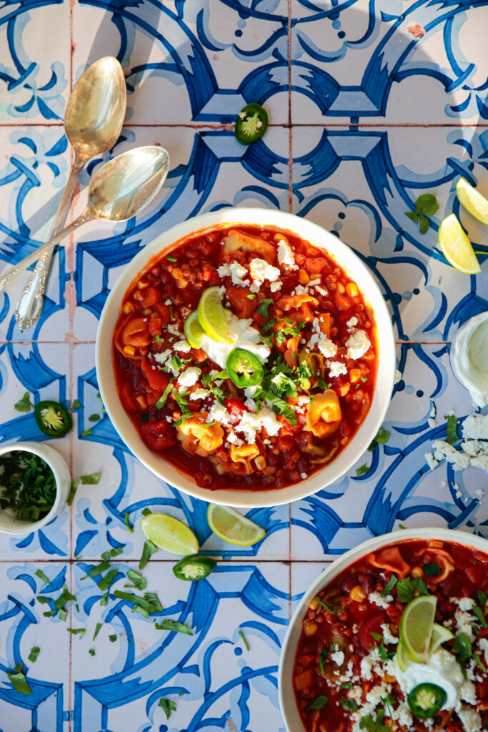 Passion Bouffe Tortellinis chili one-pot