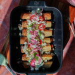 PASSION BOUFFE TAQUITOS VÉGÉTARIENS SAUCE YOGOURT À LA CORIANDRE
